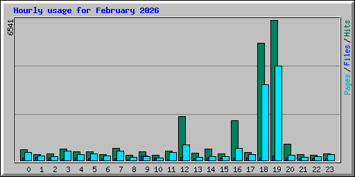 Hourly usage for February 2026